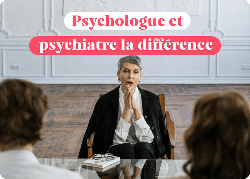 Une psychologue dans un cabinet avec deux personnes